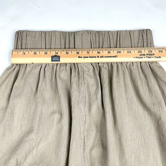 Miranda Bennett Paper Bag Skirt One Size Lyocell Crinkle Pull On Minimalist BOHO - Picture 15 of 16